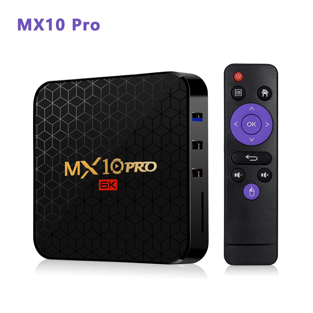 ТВ-приставка MX10 PRO на Android 9 0 4 Гб ОЗУ 32 64 ПЗУ четырехъядерный процессор Allwinner H6