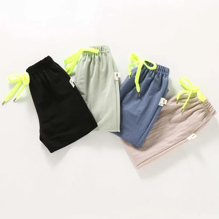 Летние штаны шаровары для младенцев 2020 кондиционера 100% хлопок противомоскитные