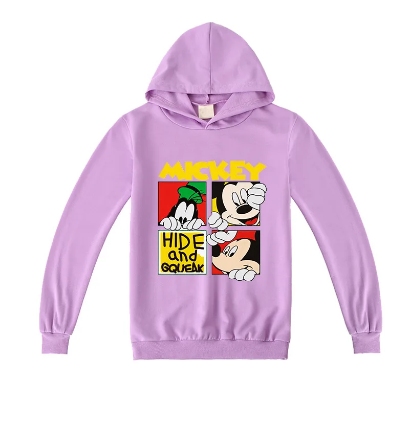 Детское хлопковое пальто с капюшоном и принтом Микки Минни Маус | Мать ребенок