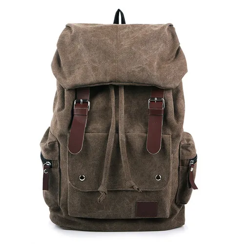 

NEW Thick Washed Canvas Backpack Large Capacity Leisure Travel bag men's bag Softback Belts school Backpack 2021
