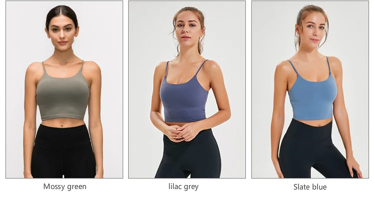 Imlario Классическая майка для занятий йогой Bralet, мягкая, облегающая, Спортзал Бодибилдинг, укороченный топ, пуш-ап, нейлон, однотонные тренировочные утягивающие майки