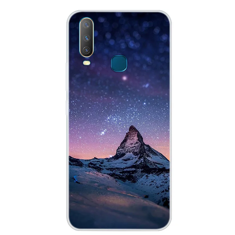 

Silicone Case For VIVO Y11 2019 Phone Case Soft Space Art Print Back Cover For VIVO Y11 6.35 inch 2019 Y 11 Clear bumper Cases