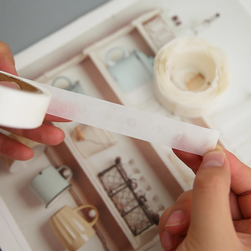 100 шт./лот клеевые точки Прозрачные Шары съемные клейкие двусторонние клеевой