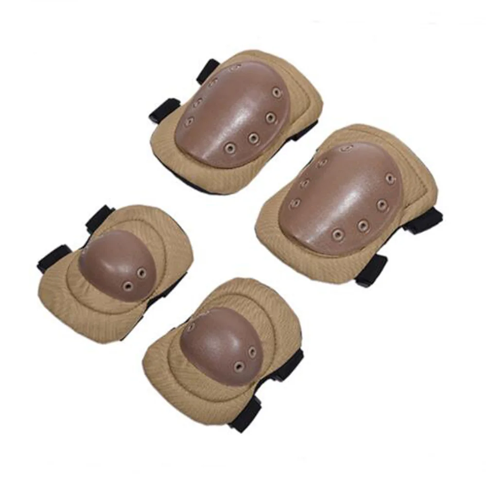 4 шт. набор тактических боевых защитных подушек для взрослых 2x наколенники +