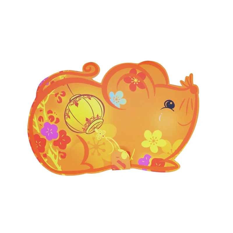 Мультфильм крыса дизайн нерегулярные красный пакет 2020 китайский новый год