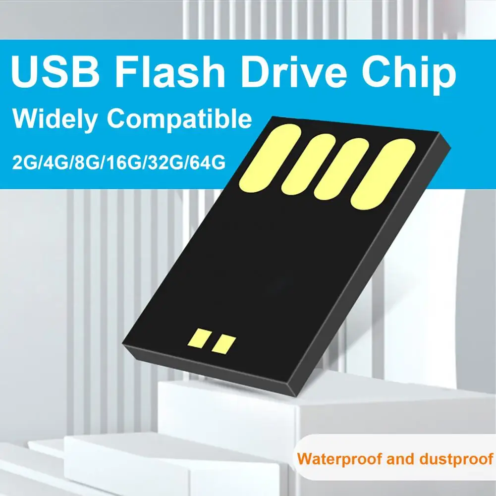 

Flash Memory Stick Chip Practical USB2.0 Flash Drive Chip Stainless USB Flash Storage Stick Chip