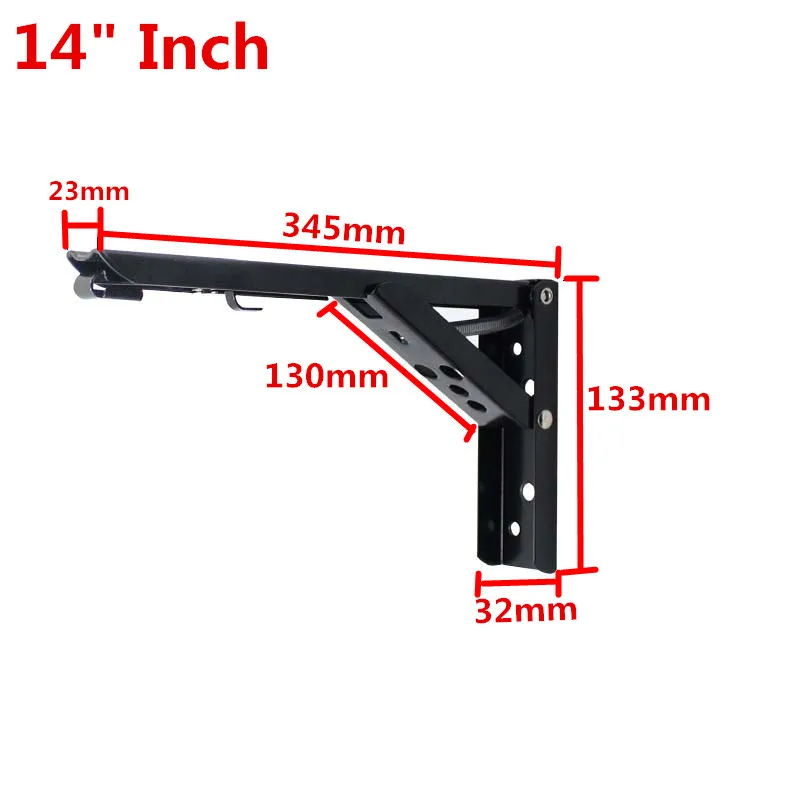 Треугольный складной угловой кронштейн из нержавеющей стали 2 шт. тяжелая