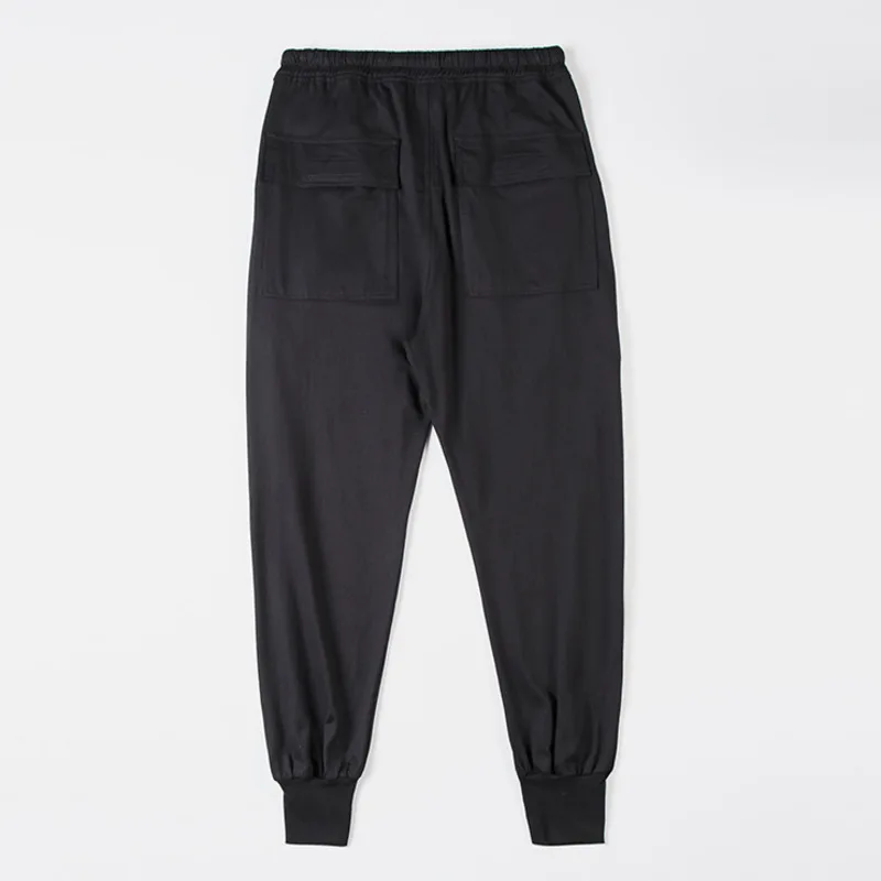 Мужские свободные шаровары IEFB черные или серые хлопковые повседневные с