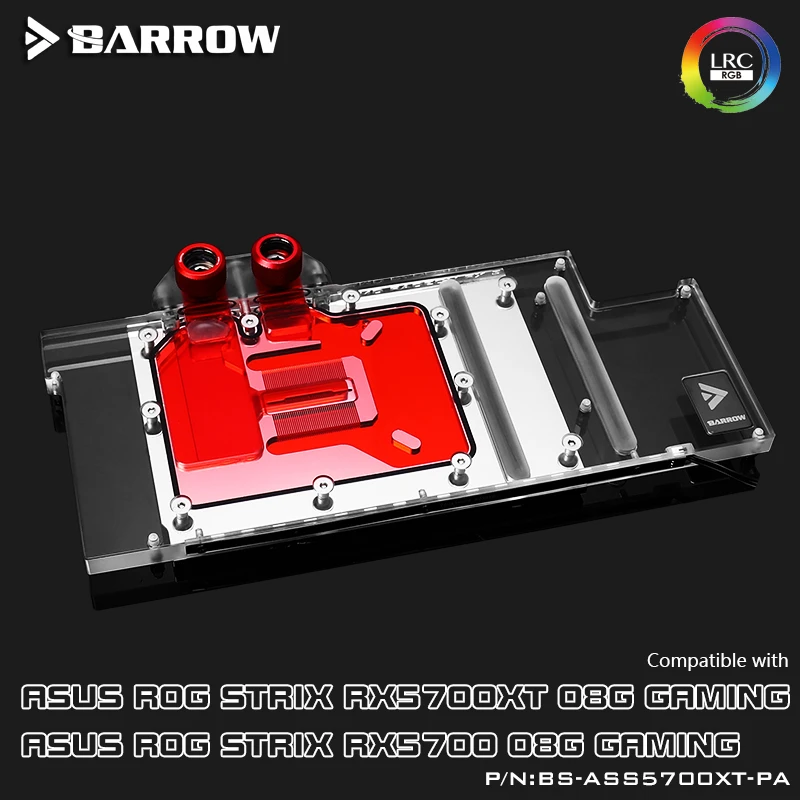Курган полное покрытие GPU водоблок для ASUS ROG STRIX RX5700XT Аврора материнская плата 5V SYNC