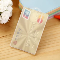 1pc plastic card cover badge bank credit card holder protector case cardholder transparent id card cover dropshipping