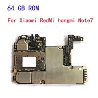 tested unlocked original motherboard forxiaomi redmi hongmi note7 motherboard 64gb android system logic chips electronic panel