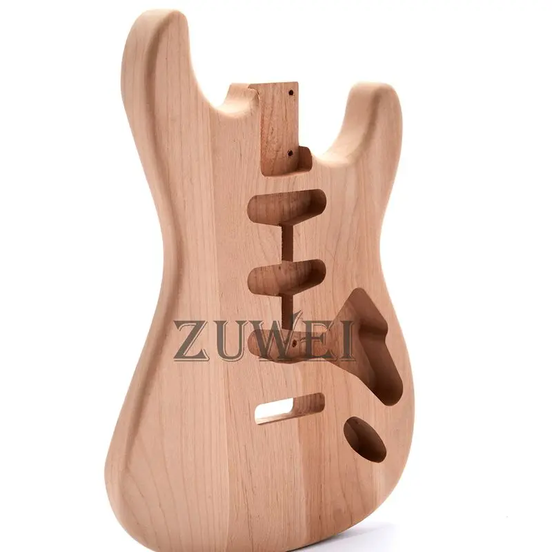 2021 Top Quality New ST Guitar Alder Body 3S Routing UnFinish Uncluding Any of Parts Tremolo Bridge | Спорт и развлечения