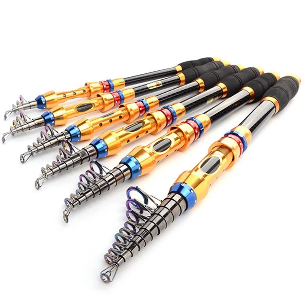 

Superhard 99% Carbon 1.8- 3.6M colorful Portable Telescopic Fishing Rod Carp Fish Sea Rod Fishing Tackle