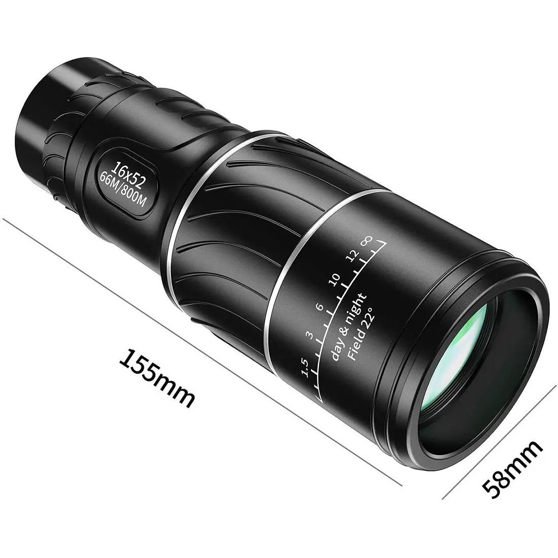 

Telescope Green Film Optical High Power HD Monocular Telescope 16X52 Hunting Scope Telescope Long Range Zoom Night Vision