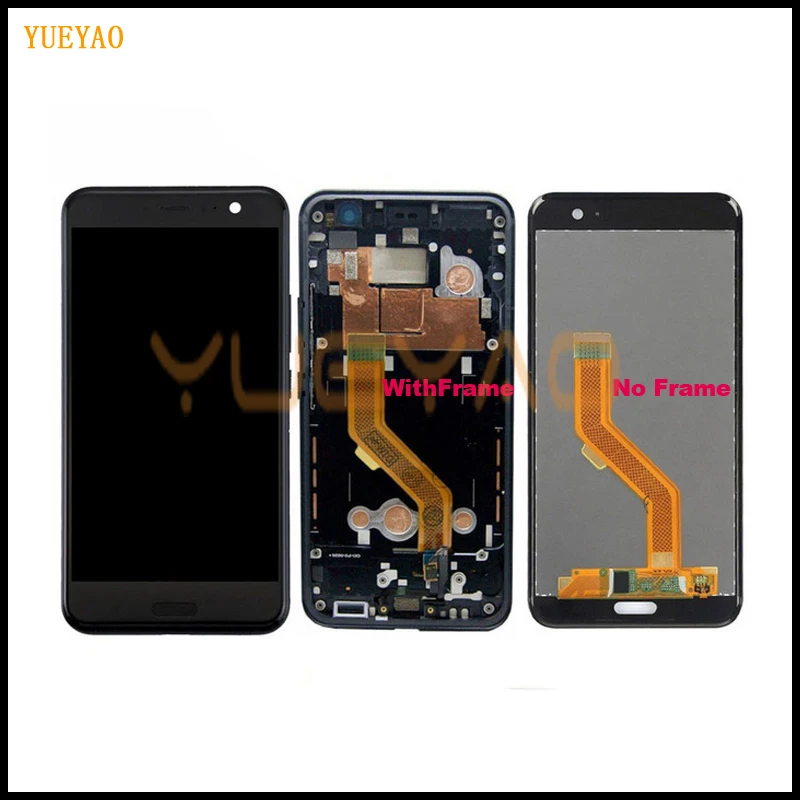 5.5&quot For HTC U11 LCD Display Touch Screen Digitizer Assembly with Frame Replacement Parts 2560*1440 U-3w U-1w U-3u | Мобильные