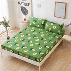 Простыня на резинке с принтом авокадо, 1 шт.