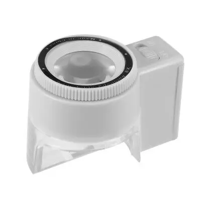 

Лупа с 1 Светодиодный светильник кой, ручная лупа для чтения увеличительное стекло, 23 мм, 8X, серые линзы