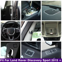 matte interior dashboard speaker pillar b air ac lift button gear panel cover trim for land rover discovery sport 2015 2020
