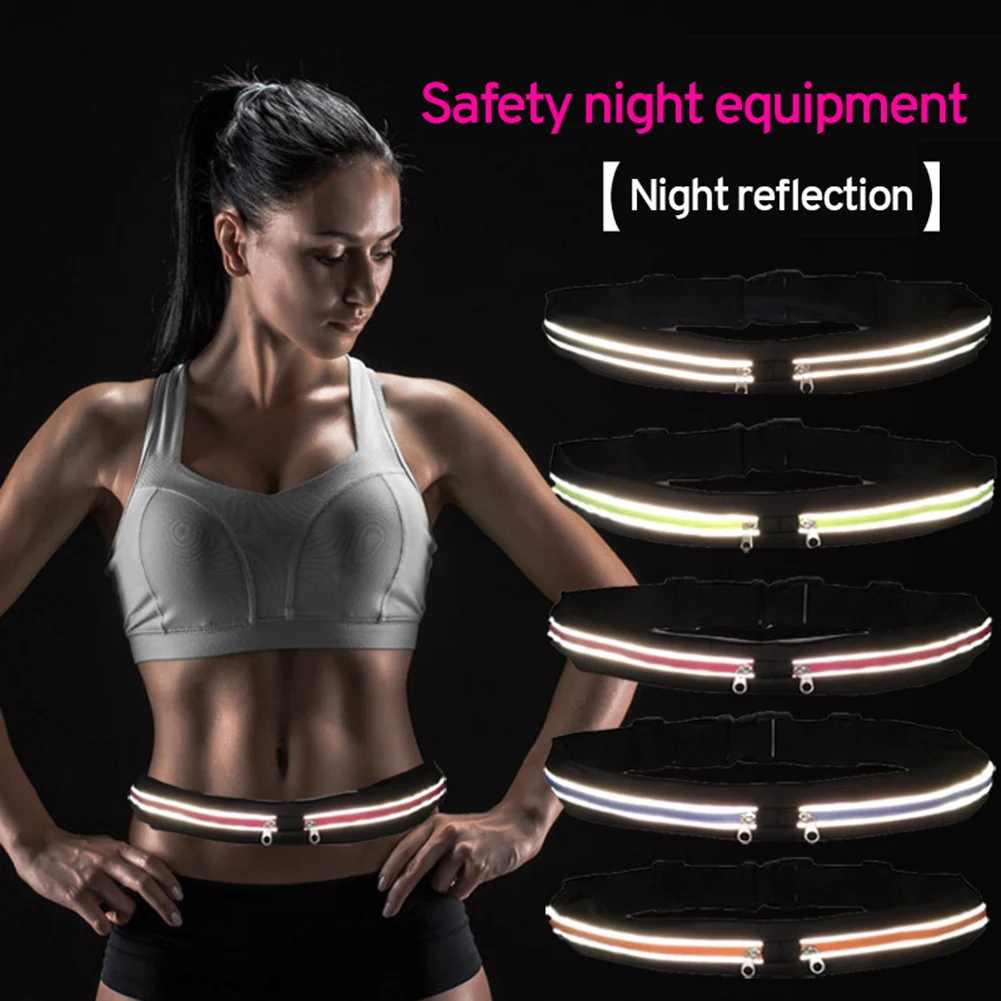 

Outdoor stretch sports waist bag Men women running fitness cycling waterproof invisible belt Adjustable Anti-theft mobile phone