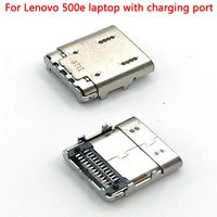 20pcs usb suitable for lenovo compatible netbook charging port 500e notebook tail plug interface type c built in female socket