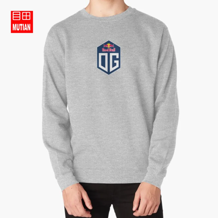 grey-sweatshirt OG team толстовки, свитшоты, og team dota dota2 esports gaming ti8 international - Цвет: grey-sweatshirt