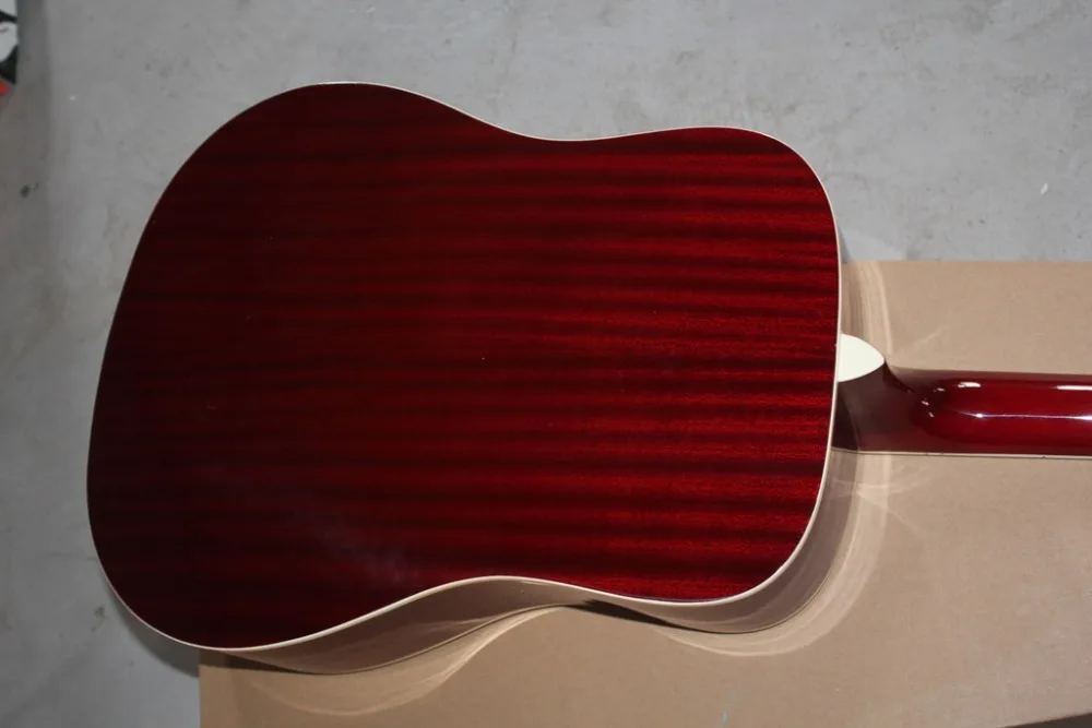 Акустическая гитара H Bird Red GB электрическая акустическая китайская на заказ