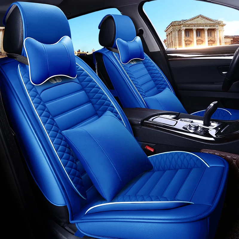 Полностью Покрытые эко кожаные чехлы для автомобильных сидений из искусственной