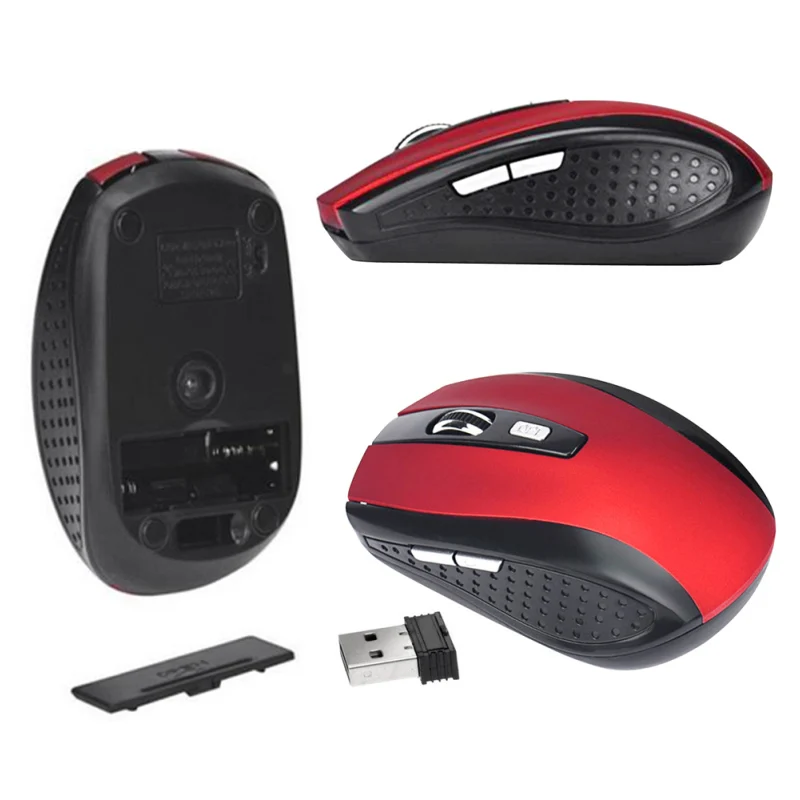 Беспроводная мышь Im Red Esb 6d 7500 Dpi регулируемая Usb Мышь Компьютерный приемник 2 4