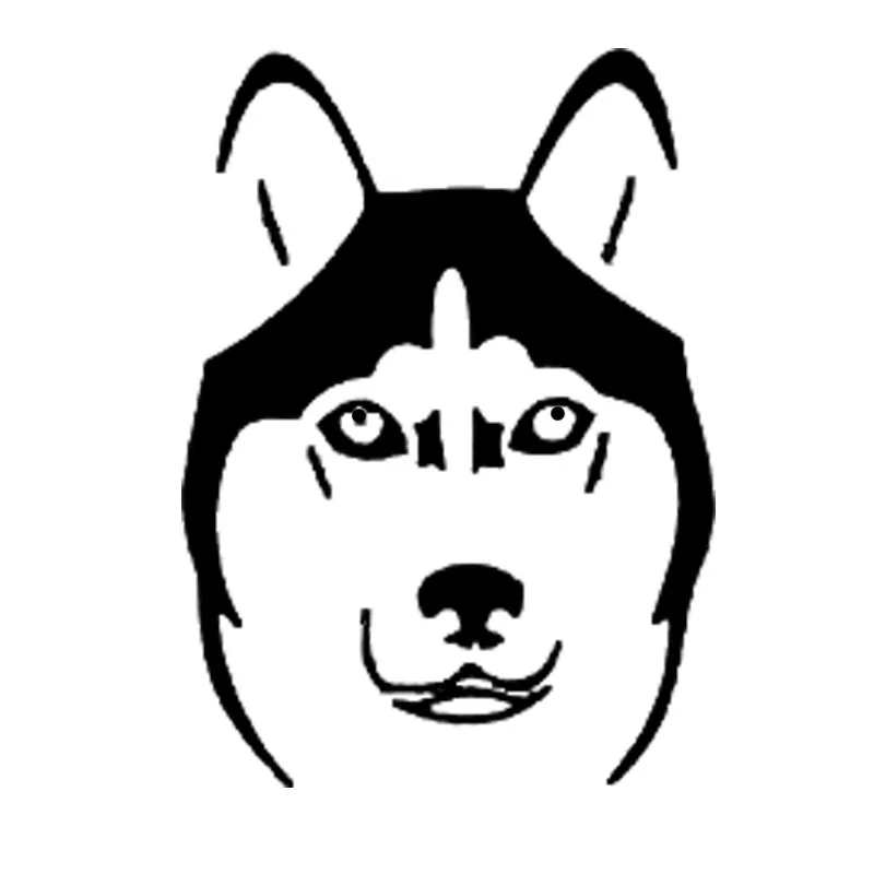 

Car Sticker Siberian Husky Animal Decal Cute Exterior PVC Body Design Decorative Accessories Waterproof Sunscreen Stickers