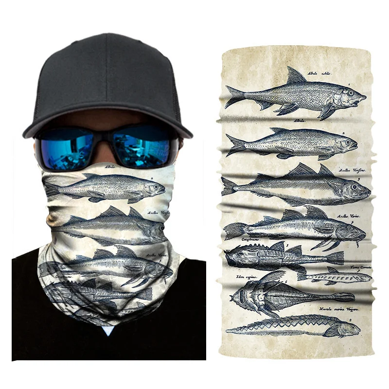 

Sports Bandanas Fishing Mask Tubular Scarf Outdoor Seamless Balaclava Shemagh Camping Summer Fishing Sunscreen Bandana Scarf