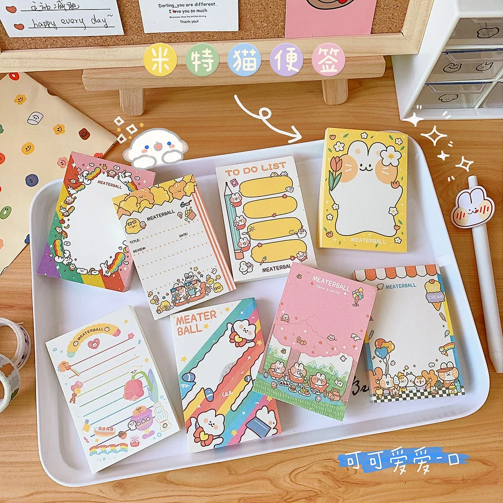 Корейский мультяшный Медведь Кролик записная книжка Kawaii Примечание милые