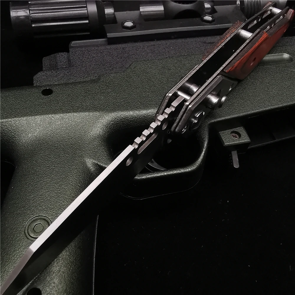 Складной нож карманный с клипсой из стали 8Cr1 длина 20 см (7 9 дюйма) 58HRC для