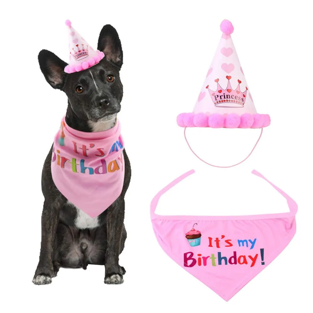 Головные уборы для домашних животных кошек собак на день рождения головные шапка