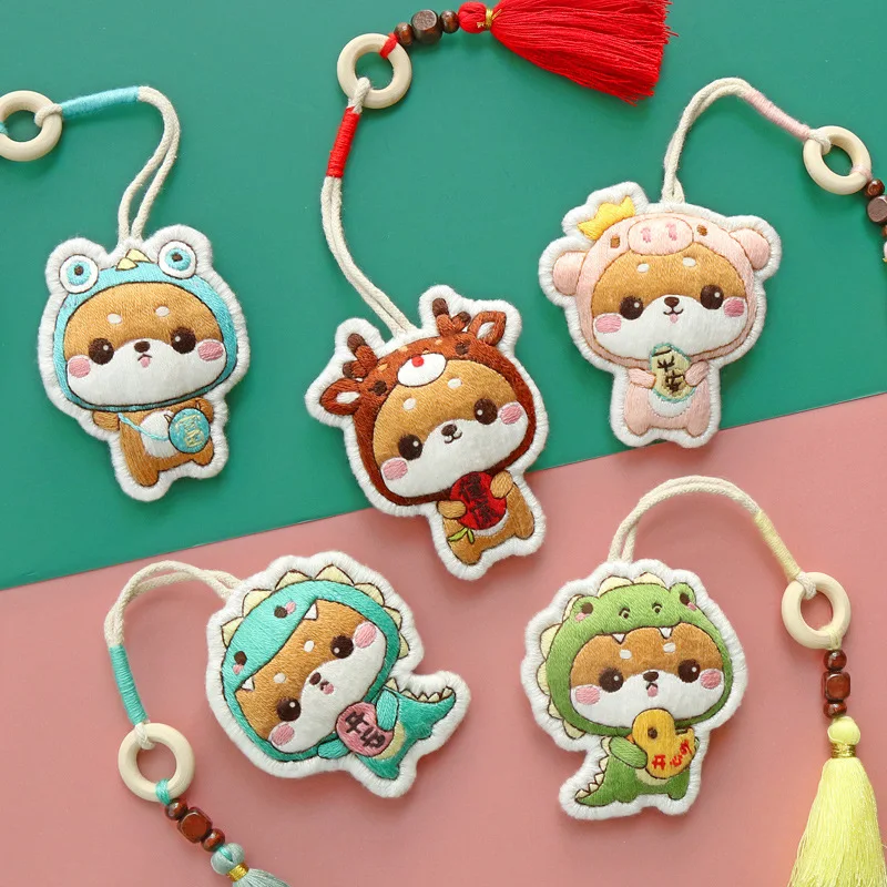 Милая мультяшная собака сделай сам набор брелоков амулет саше кулон рукоделие