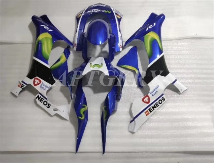 

4Gifts New ABS Injection molding Full Fairings Kit Fit for YAMAHA YZF-R1 2015 2016 2017 15 16 17 Custom Movistar