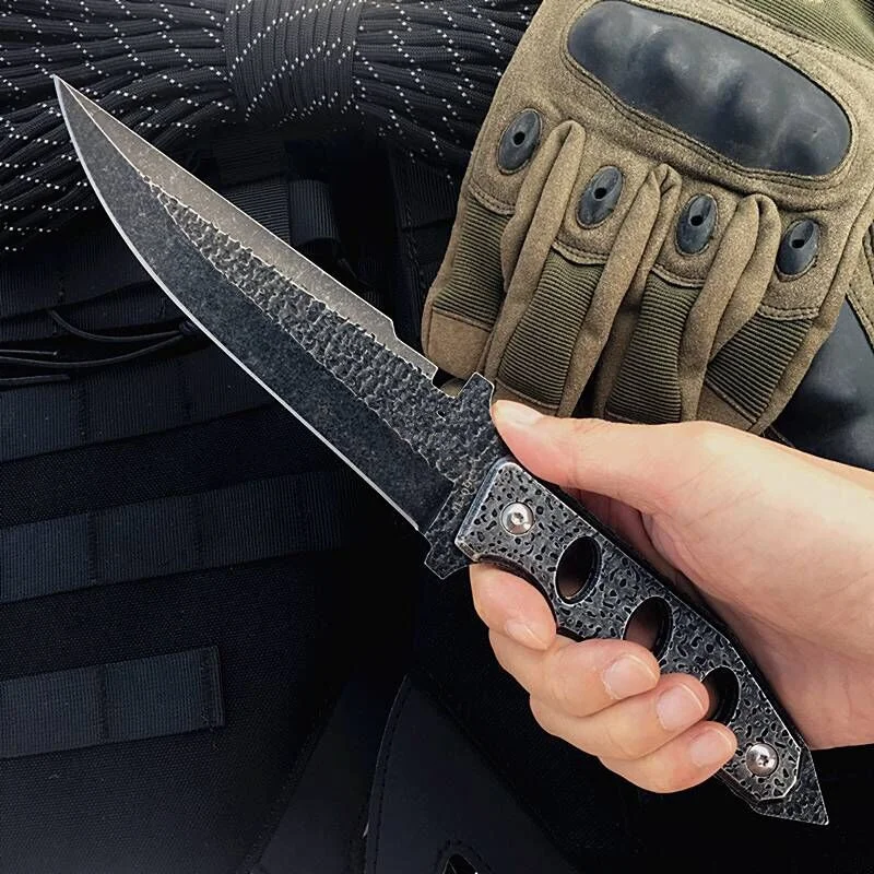 Тактическое снаряжение охотничье лезвие для выживания мачете Рэмбо Нож Меч