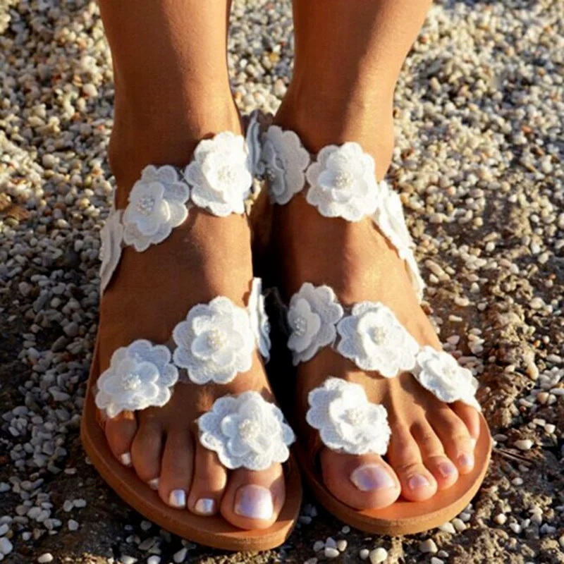 

Bohemia Flip Flops Sandals Women Summer New Fashion Women's Sandals 2021 sexy peep toe Shoes for Women Flat Sandals Beach Shoes