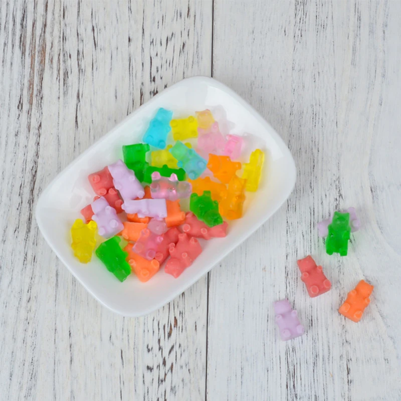 50 полости DIY Gummy медведя силиконовые формы жесткий диск для Конфета шоколад