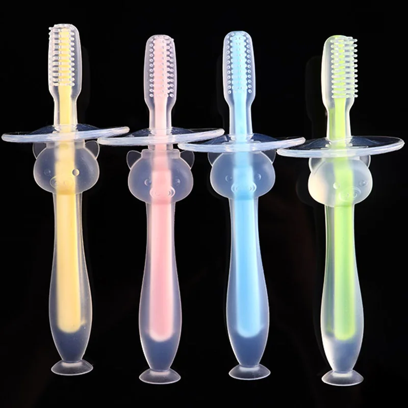 Мягкий и безопасный Прорезыватель для обучения зубов|Зубные щетки| |