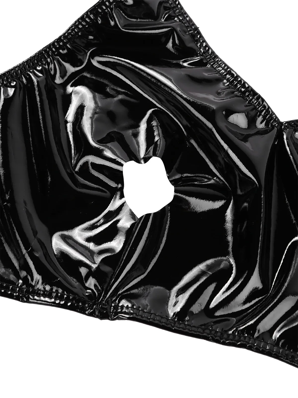 Женский пикантный бюстгальтер с открытыми сосками женское белье из лакированной