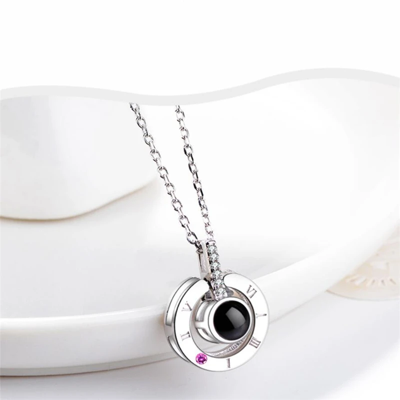 Ожерелье женское с подвеской Я тебя люблю на 100 языках | Украшения и аксессуары