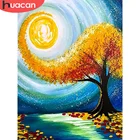 HUACAN 5d Diy алмазная живопись дерево полная квадратнаякруглая фотография украшение для дома Стразы