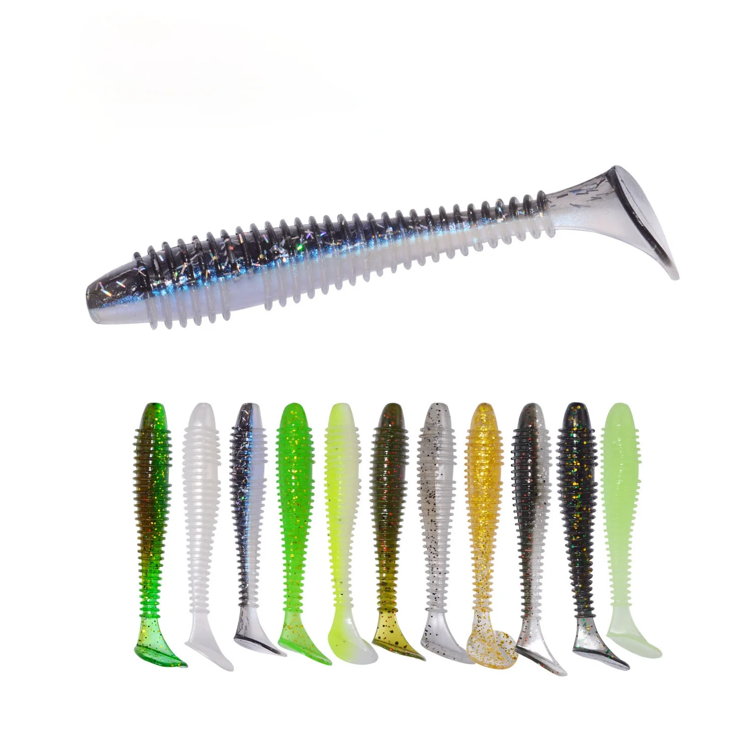 

Screw T Tail Soft Worm 70mm/2.9g Maggot Plastic Silicon Fishing Lures Swimbaits Shad Artificial Baits Predator Minoxidil Amecon