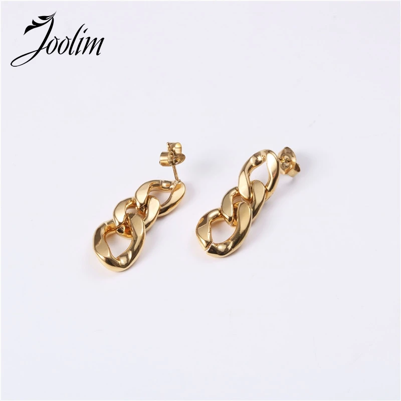 

Joolim Link Chain Dangle Earring Drop Earring Stainless Steel Jewelry Wholesale