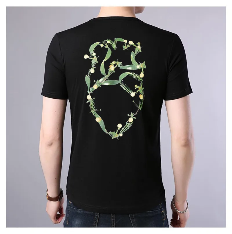 

Модная футболка с коротким рукавом и принтом Love, мужская хлопковая летняя одежда 2020, новинка, футболка большого размера