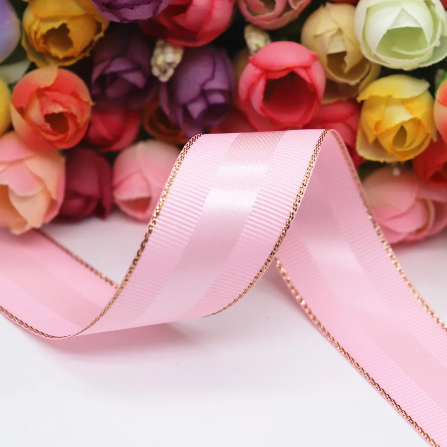 5 ярдов/партия 10 мм/25 мм/38 мм блестящая корсажная лента для кромки и атласных лент