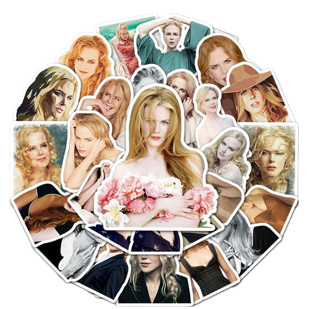 

10 / 30 / 50pcs Sexy Beauty Nicole Kidman Graffiti Sticker DIY Suitcase Notebook Guitar Star Sticker Waterproof Wholesale
