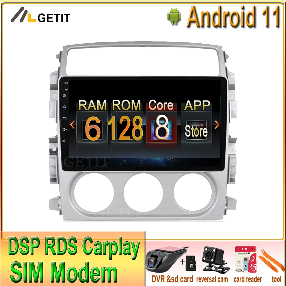 

6G + 128G Carplay 9 ''Android 11 для Suzuki Liana 2004 05 06 2007 08 2010 2013 навигация GPS
