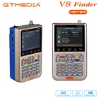 Цифровой прибор для поиска спутниковых ТВ-сигналов GTmedia V8, HD DVB-S2S2X, ЖК-дисплей 3,5 дюйма