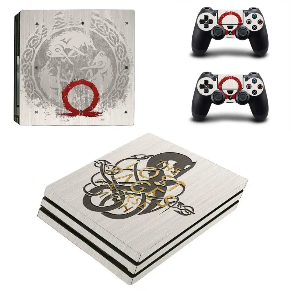 Наклейки на консоль God Of War виниловые Стикеры для PS4 Pro Playstation 4 2 геймпада